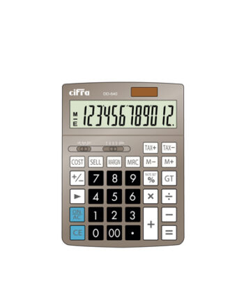 Cifra DT-640 Calculadora de escritorio 12 dígitos grandes