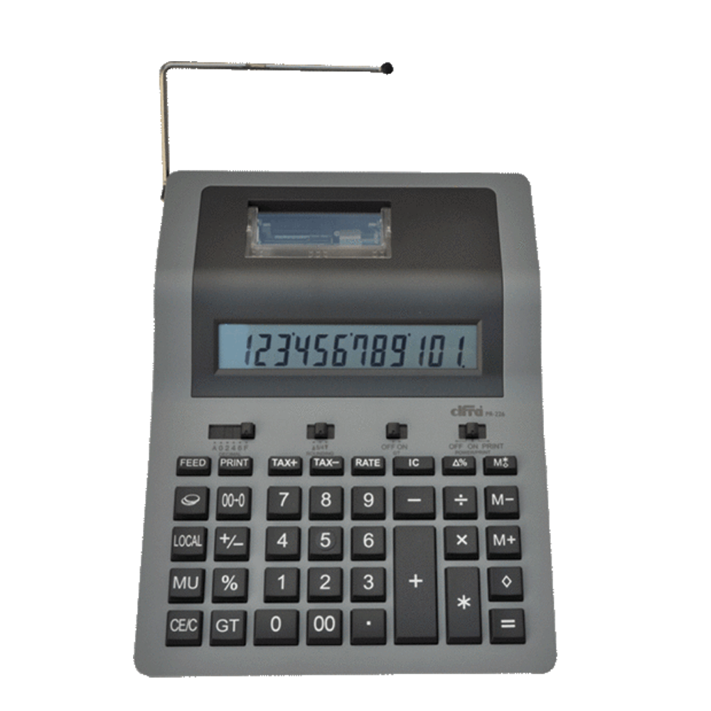 Cifra PR-226/ Con impresor Calculadora de escritorio con impresor de diseño compacto