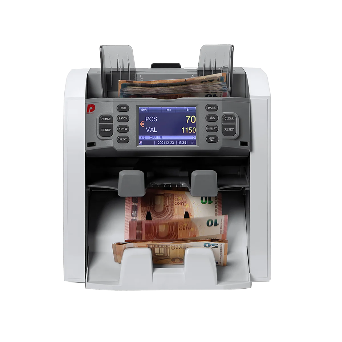 contadora y clasificadora de billetes cifra modelo dp8120 vista frontal