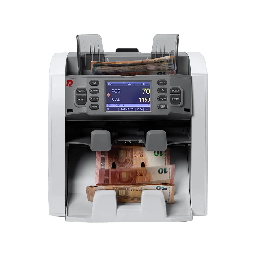 contadora y clasificadora de billetes cifra modelo dp8120 vista frontal